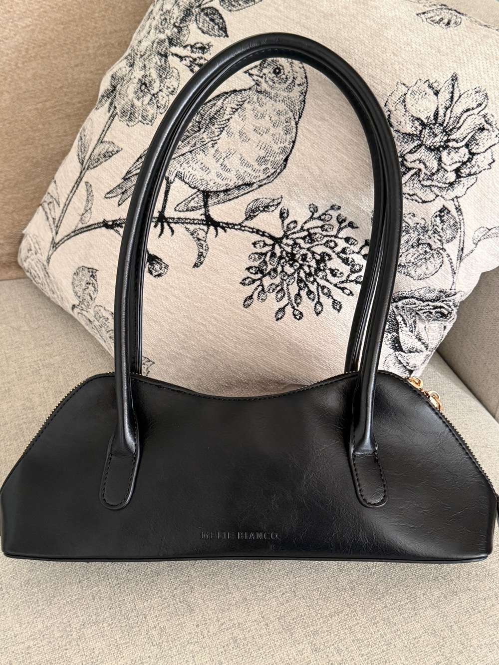 Melie Bianco Black Shoulder Bag